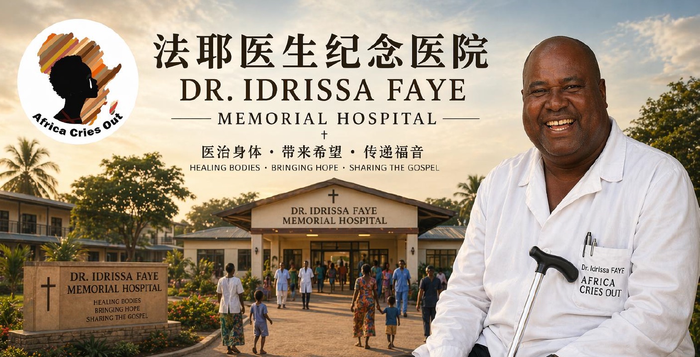 Architectural vision of the Dr. Idrissa Faye Memorial Hospital in Senegal.