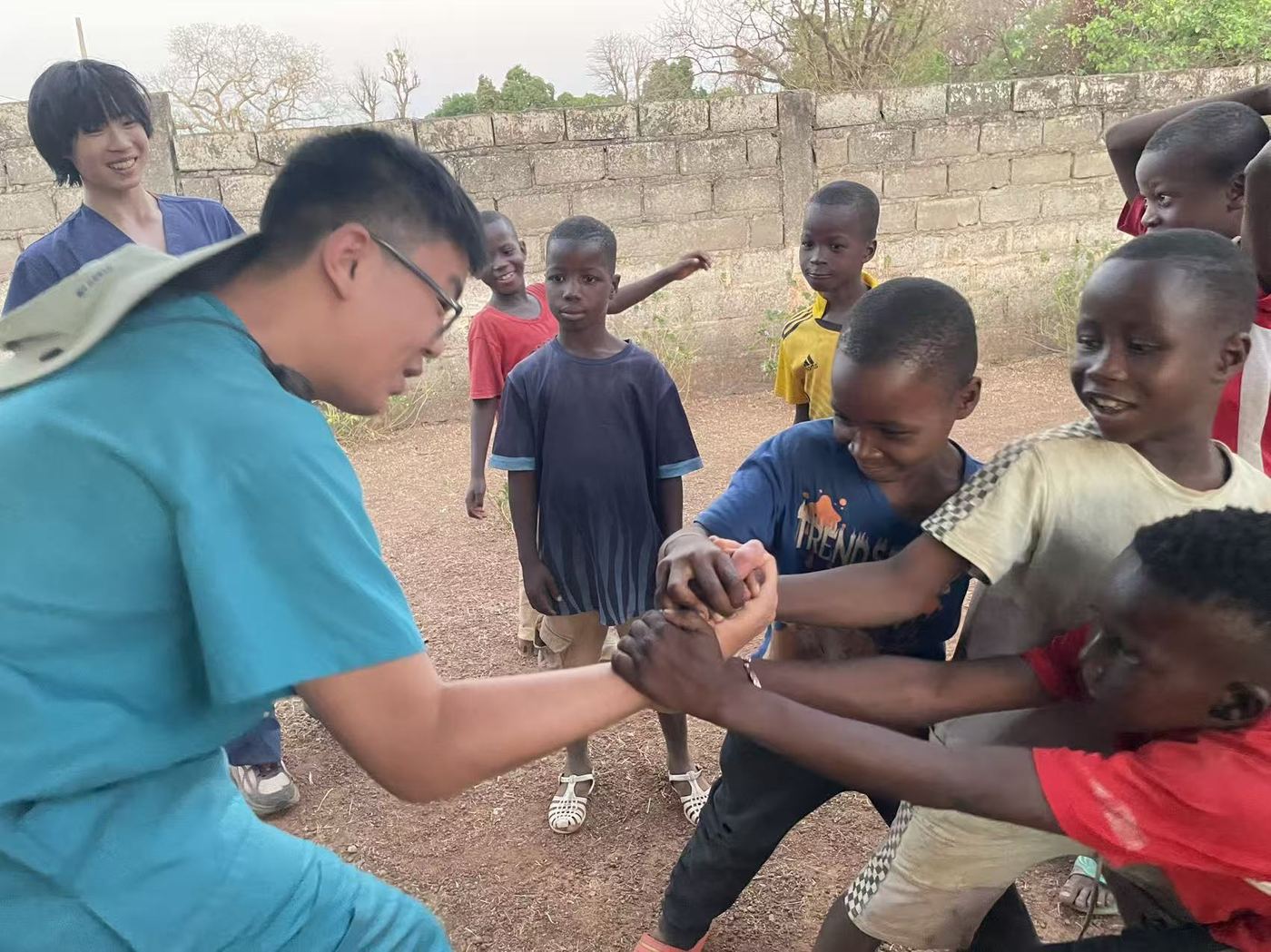 Children at an ACO outreach in Senegal