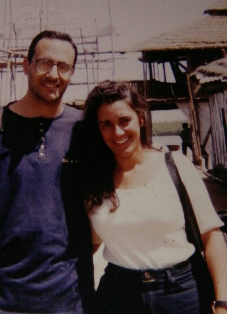 Henrique Adas and Rosemeire on their honeymoon in Gambia, 1995.