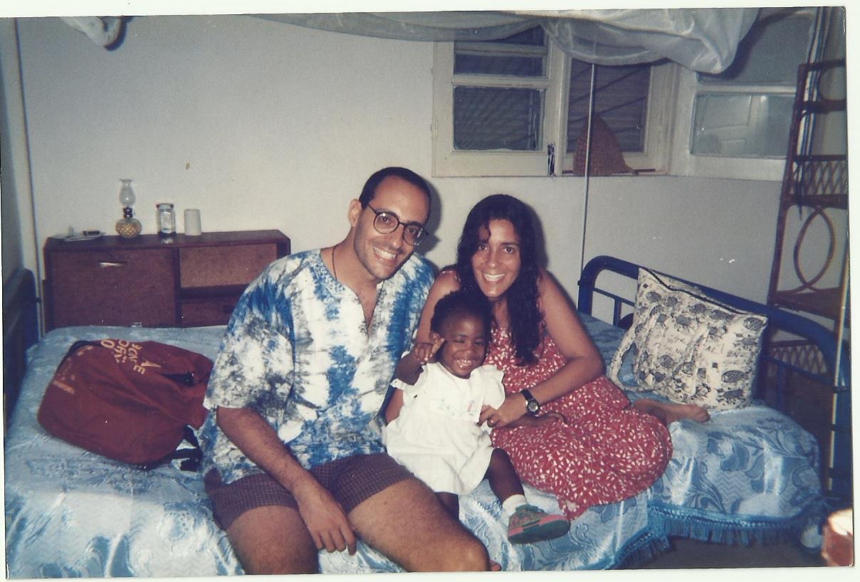 Photo 11. Mr. and Mrs. Adas and Mary Emma, the first child of the orphanage.