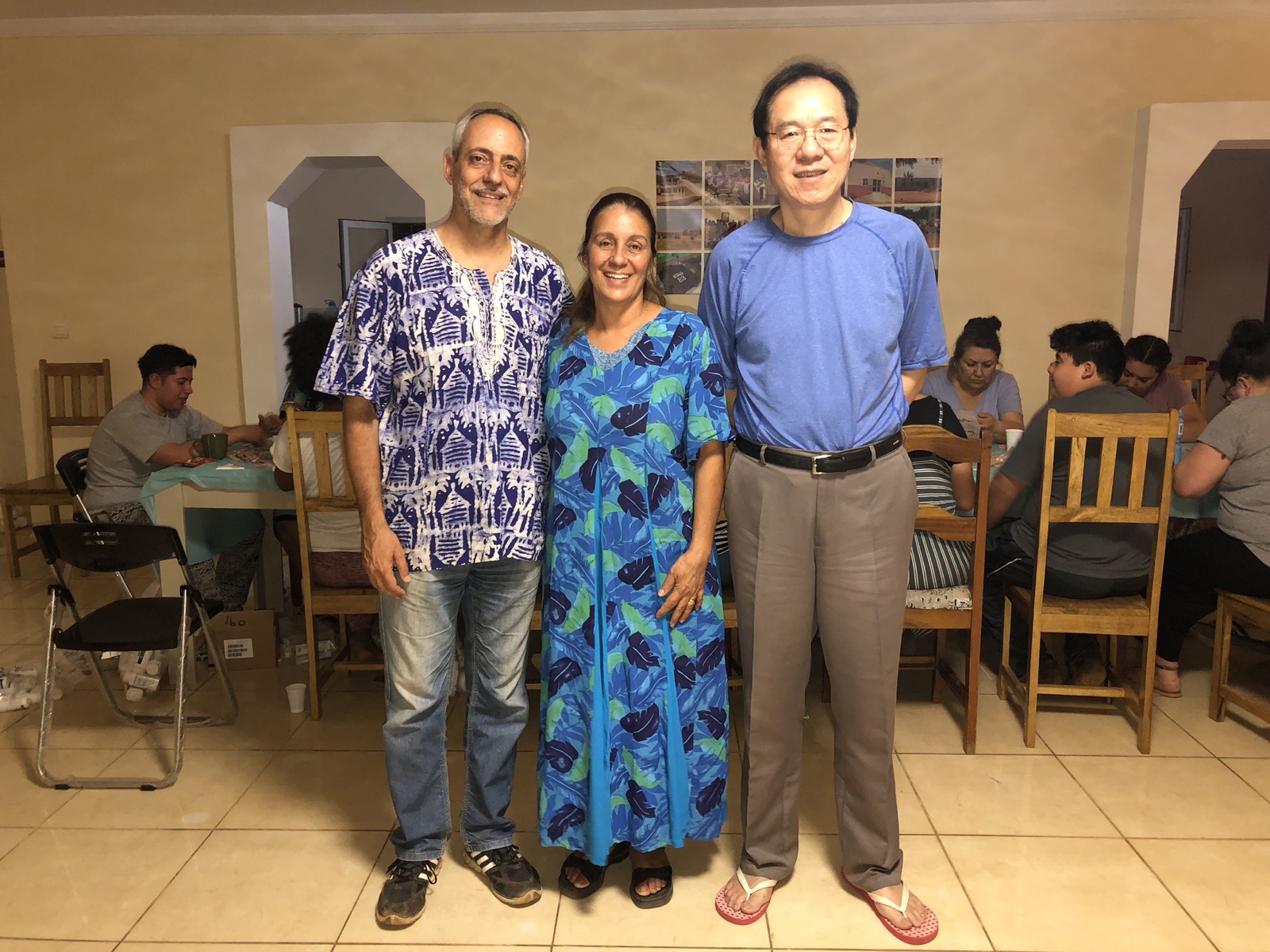 Figure 21. Dr. Jun Xu and Mr. and Mrs. Adas at the base in Senegal, March 2019.