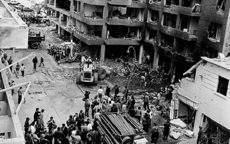 Photo 5. The bombed-out Tarata street.