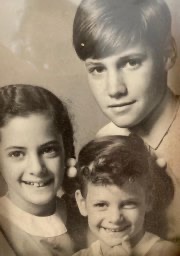 Nicole, right lower, and her siblings.