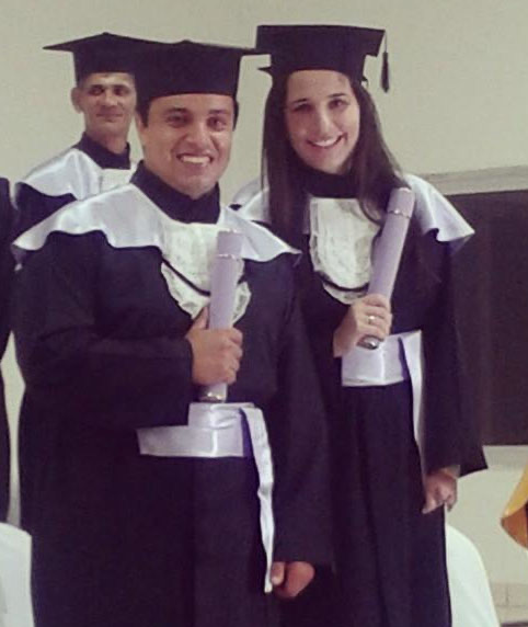 Fig 3. Anderson and Andressa's graduation from the Seminary.